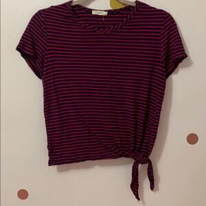 Olivia Rae Striped Crop top - size medium
